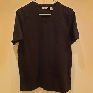 2 Identical Black Calvin Klein V-neck Basic Tee Size Medium.